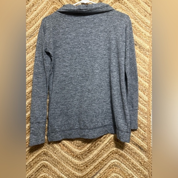 Aerie Just Add Leggings Cowl Neck Pullover Long Sleeve Gray Sweater,Size XS - Picture 4 of 11